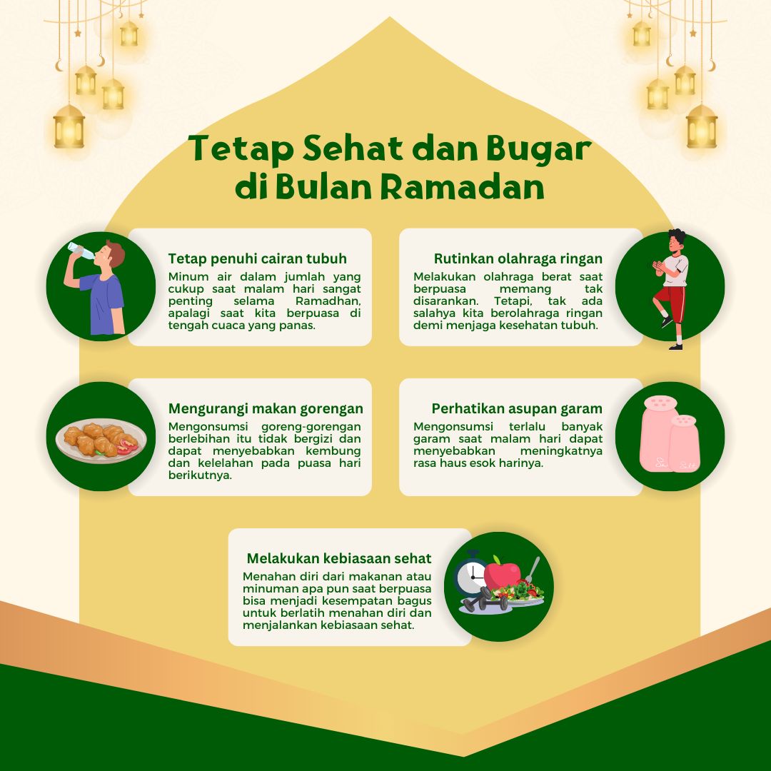 Panduan Nutrisi Selama Ramadhan Agar Tubuh Tetap Sehat dan Bugar